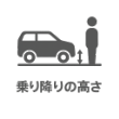 乗り降りの高さ